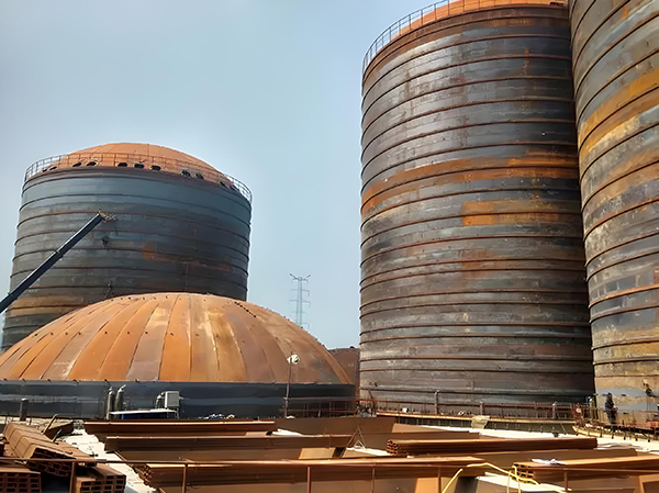 松柏镇焦粉钢板仓